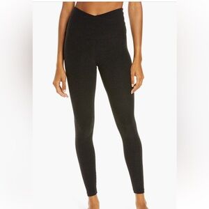 Beyond Yoga At Your Leisure Space Dye High Waist Crossover Leggings
